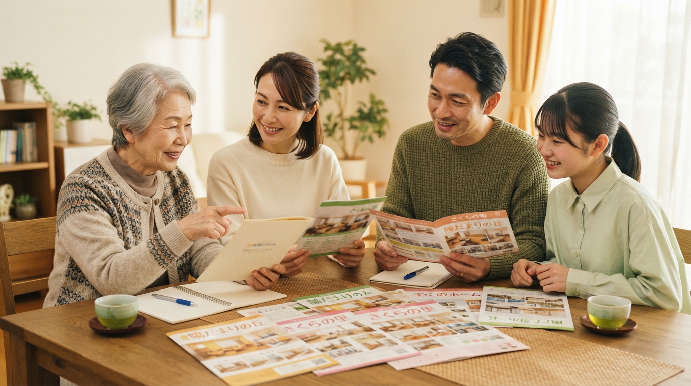グループホームで職員と一緒に料理をする高齢者の様子
