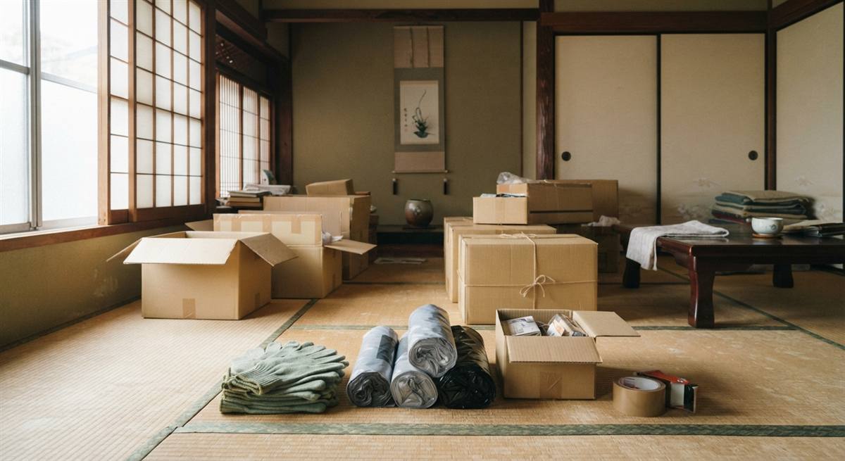 実家の片付け作業のイメージ